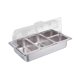 thumbnail image 3 of Plato de frotamiento Gloria juego de calentador de Buffet Acero inoxidable 4 ranuras, 3 of 9