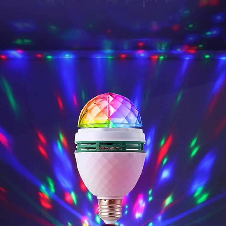 Disco Light Bulb Rotating LED Party Bulb RGB Light Decor for  Birthday,Holiday,Club,Bar,Disco,Halloween,Christmas