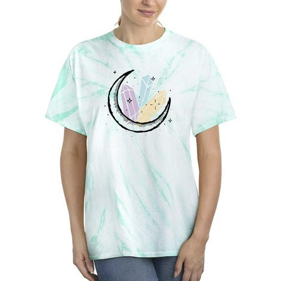 Half Moon And Stones Tie Dye Cyclone Women -Image by Shutterstock, Female XX-Large