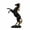 Black, variant on Horse Statue Resin Decor for Bookshelf, Resin Ornament, Desk Decor, 30cm Black Handcrafted Figurine, Study & Living Room Accent for Collectors, Showpiece, Gold