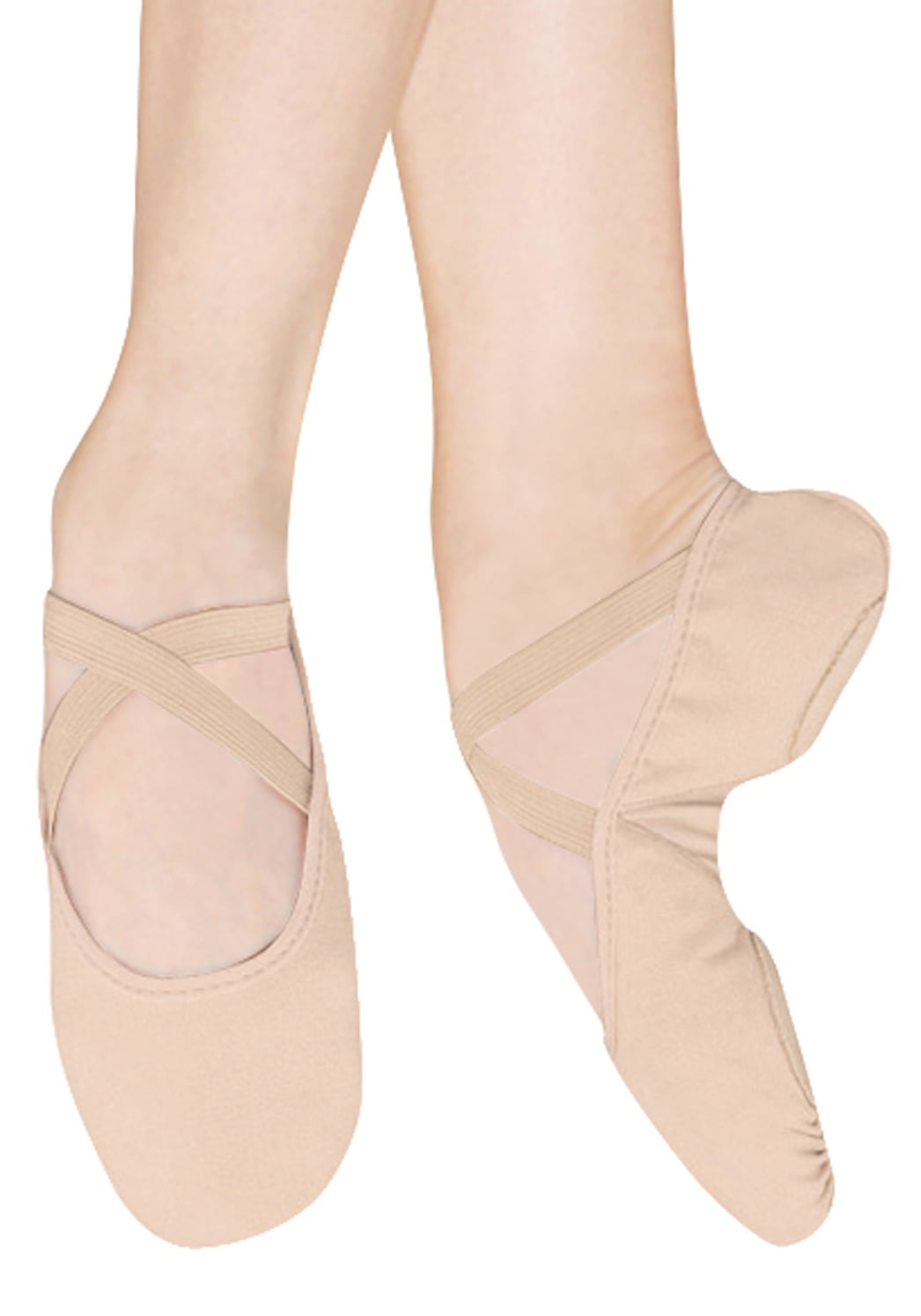 canvas split sole ballet slippers