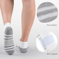 thumbnail image 4 of CAILDANL Felicigeely Ankle Athletic Running Socks Low Cut Sports Socks Breathable Cushioned Tab Socks for Men Women 6 Pairs, 4 of 6