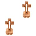 thumbnail image 2 of Billuyoard Wooden Cross Ornament Collectible Figurines for Decor Home Church base en forma de flor 12x7x2cm 2Conjunto, 2 of 6