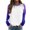 Purple, variant on Vedolay Hoodies Women Womens Casual Striped Sweatshirt Oversized Long Sleeve Pullover Tops with Pockets,Sky Blue L