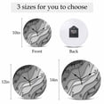 thumbnail image 6 of Wall Clock Grey Modern Geometric Clocks PVC Silent Non-Ticking Battery Operated Decorative Gray Abstract Beach Round Clock for Home Living Room Kitchen Bedroom Office School Wall Decor 10 Inch, 6 of 9