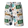 thumbnail image 5 of Kdxio Back To School A Pattern Mens Casual Shorts - Drawstring Summer Beach Sports Shorts for Men, 5 of 9
