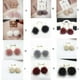 thumbnail image 3 of Sonducket Pendientes colgantes Pendiente de bola de patrón largo diario Perno de oreja único Type6 NO6, 3 of 6