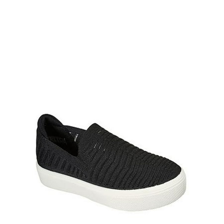 

Skechers Women s Street Poppy Garden Walk Slip-on Knit Twin Gore Casual Shoe
