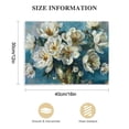 thumbnail image 2 of Nawypu  Flowers Canvas Wall Art White Elegant Modern Picture Gold Foil Rustic Painting Colorful Turquoise Floral Large Teal Artwork for Living Room Bedroom Bathroom Dining Room Home Office Decor, 2 of 5