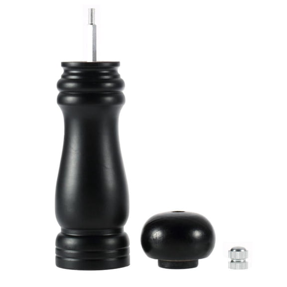 Stainless Steel Wooden Spice Grinder, 6.7x1.9 inch, Manual Pepper Mill for Kitchen