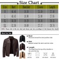 thumbnail image 2 of LISTHA Men's Black Genuine Lambskin Leather Biker Jacket Vintage Real Brown Motorcycle Jackets For Men Khaki 2XL, 2 of 6