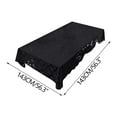 thumbnail image 3 of Btomtd Lace Hollowed Out Tablecloth, Elegant Table Cover for Coffee and Book Tables, Coordinating Napkin and Table Cloth for Home Dining Room, 56"x56", Black, 3 of 9