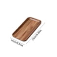 thumbnail image 3 of YingYouFu Solid Wood Rectangular Serving Tray, Acacia Wood Tea Tray Serving Platter, Durable Serving Plate for Cups Snacks Home Living Room Dining Daily Use, 3 of 6