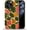 Abstract Flower, variant on Compatible with iPhone 14 Plus Case, Coral Marble 14 Plus 2 in 1 Silicone Mixed Hard Pc Case, Durable Shock-Proof Protection Pattern Design