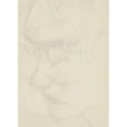 thumbnail image 2 of Reijer Stolk 18x24 Gold Ornate Framed and Double Matted Museum Art Print Titled - Face of a Woman with Closed Eyes (1906), 2 of 4