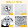 thumbnail image 4 of EAYSG 42” Silver Modern LED Ceiling Fan with Remote Control and Timer, 4 of 7