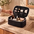 thumbnail image 2 of Walmart Cosmetic Bag Train Case, Black PU, Model CWM26003, 2 of 7
