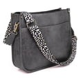 thumbnail image 1 of AUYOCO Bolso bandolera de piel vegana para mujer, bolso cruzado con correa para guitarra, bolsillos con cremallera, bolso de hombro, 1 of 5
