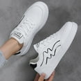 thumbnail image 3 of XIMIN Women's Platform Fashion Sneakers Thick Sole Suede Genuine Leather Classic Rubber Gum Sole Low Top Casual Walking Hiking Shoes Footwear, 3 of 6