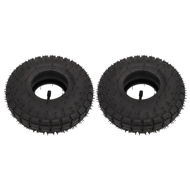 Tire and Inner Tube Set, Enhanced Security 4in Shock Absorption Perfect Sealing Lawn Mower Tire Inner Tube Rubber Multidirectional Tread for Truck