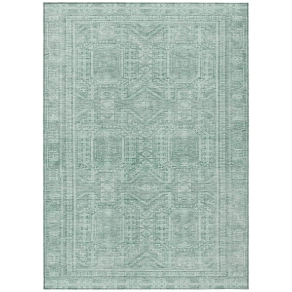 Dalyn Rugs Machine Washable Indoor/Outdoor Chantille Teal 2'6" x 3'10" Rug