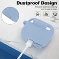 thumbnail image 4 of GFDYREE Compatible with AirPods 3 Case, Protective Silicone Cover for AirPods 3rd Generation Case 2021, Wireless Charging - Denim Blue, 4 of 7