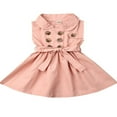 thumbnail image 1 of AMERTEER Bébé Filles Volants Sans Manches Tutu Robe Princesse Partie Robes Vêtements Kaki 1-2 Ans, 1 of 8