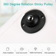 thumbnail image 3 of Inteprter Paquete de 4 ruedas para muebles, ruedas autoadhesivas de plástico y acero inoxidable, caja de almacenamiento de 360 ​​grados, cubo de Almacenamiento y organización del hogar Tipo 3 Inteprter HA063447-03B, 3 of 6