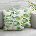 thumbnail image 3 of JEUXUS  Eucalyptus Leaves Pillow Covers Green Plants Decorative Throw Pillow Cases Soft Cushion Covers for Sofa Couch Car Bedroom Home Decor, 3 of 5