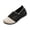 Black, variant on Women's Wide Width Flat Shoes Hollow Knit Upper Spring Summer Daily Soft Walking Shoes Black
