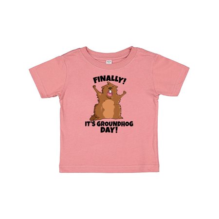 

Inktastic Finally it s Groundhog Day Gift Baby Boy or Baby Girl T-Shirt