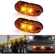 thumbnail image 4 of Side Marker Light, 10pc Work Lights 12V Waterproof Car External Lamp Warning Tail Light Auto Truck Trailer Signal Light (Amber), 4 of 5