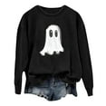 thumbnail image 2 of Cute Ghost Halloween Sweatshirts for Women 2025 Long Sleeve Crewneck Cute Graphic Sweatshirt Pullover Tops, 2 of 4
