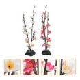 thumbnail image 4 of 2 unids Elegantes flores de cerezo artificial Sashimi Decoración de plato para restaurante japonés, 4 of 5