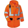 thumbnail image 5 of Ergodyne GloWearÂ® 8385 Type R Class 3 4-in-1 Jacket, Orange, M, 5 of 7