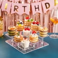 thumbnail image 2 of 9-Tieracrylic Transparent Cake Ladder Display Stand Perfume Figurine Stand, 2 of 5