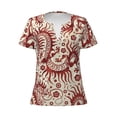 thumbnail image 3 of Naloa Dragons1 Print T-Shirts Short Sleeve V Neck Tees for Women Fashion Tops Trendy Lightweight Soft Casual Summer Outfits Clothes, 3 of 5