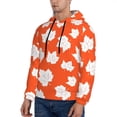 thumbnail image 3 of Pofeuu Bright Autumn Leaves Charm Print Mens Casual Hooded Collar Drawstring Hoodies Pullover Sweatshirts Casual Long Sleeve Shirts-XX-Large, 3 of 7