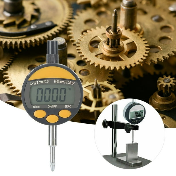 Dial Indicator Gauge, Three Large Function Buttons Digital Indicator
