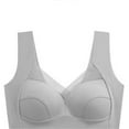 thumbnail image 6 of Besolor Bras for Women Comfort Seamless Bra Wireless Full Coverage Padded Bralettes Stretchy Everyday Bras for Women Gray, 6 of 6
