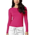 thumbnail image 3 of Adar Underscrubs for Women Multi Color 3 Pack - Long Sleeve Underscrub Comfort Tee, 3 of 6