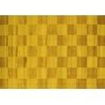 thumbnail image 1 of Ahgly Company Indoor Rectangle Checkered Yellow Modern Area Rugs, 8' x 10', 1 of 4