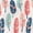 Girl Feathers 12-Pack, variant on Hudson Baby Unisex Baby Cotton Bandana Bibs, Girl Feathers 12-Pack, One Size