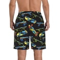 thumbnail image 3 of Yiaed Colorful Skateboard Print Men's Swim Trunks with Lining Quick Dry Sports Shorts Beach Shorts Boardshorts-Medium, 3 of 5