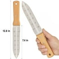 thumbnail image 4 of Grampa's Garden Knife - Versatile 7" Hori Hori Garden Knife With Straight & Serrated Steel Blade. Heavy-Duty Garden Hand Tool For Weeding, Digging or Planting. Includes Protective Sheath., 4 of 8