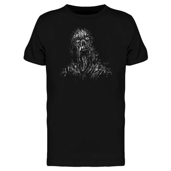 Zombie Scary Tongue Minimal Art Tee Men's -Image by Shutterstock