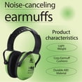 thumbnail image 6 of Amplim Hearing Protection Earmuff for Toddlers Kids Teens Young Adults - Green, 6 of 8