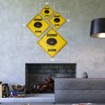 thumbnail image 2 of Donut Vintage Crossing Sign Zone Xing | Indoor/Outdoor Plastic | 20" Tall rustic fried dough churro hot now, 2 of 3