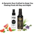 thumbnail image 2 of Scully's Long-Lasting Aromotherapy Deodorant for Day and Night - 24-Hour Odor and Sweat Protection - Dual Action Deodorant Solution Set, Deo Spray for AM and PM, 2 of 7
