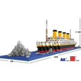 thumbnail image 4 of 1860 pcs Titanic-shaped model building blocks model building kit, 4 of 5